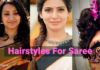 Hairstyles for saree