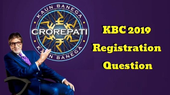 KBC 2019 Registration Question