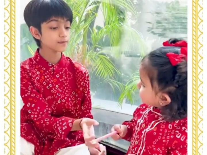 Shilpa Shetty shared a very cute video on the occasion of Bhai Dooj, you also see this naughty style of Viaan-Samisha!
