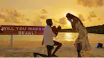 We can't get over this perfect proposal in the Maldives