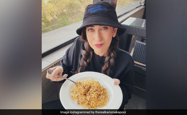 Karisma Kapoor's love for biryani in one picture.  see what she posted