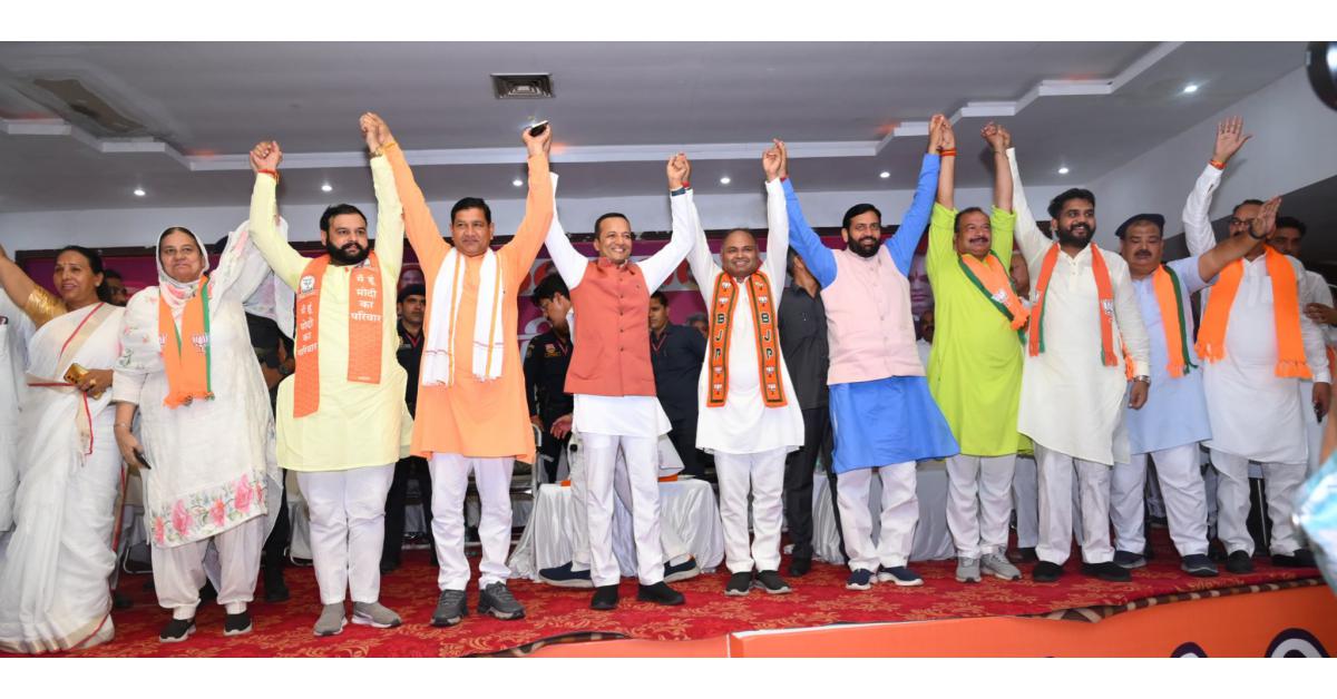 Mr. Subhash Kalsana, our state’s CM Nayab Saini, and MP Naveen Jindal addressed a huge public meeting