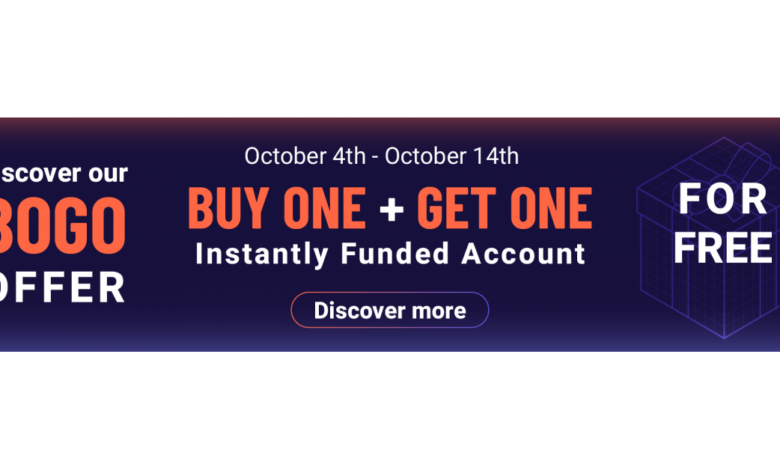 Traders who want Instant Funding have only 5 days left to get a FREE Funded Account with OFP’s BOGO Promotion