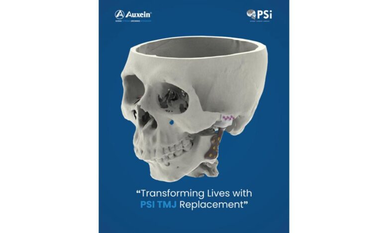 Auxein Medical Unveils Groundbreaking Study on Customized Temporomandibular Joint Implants