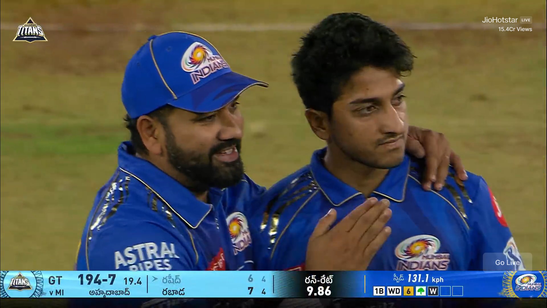 Satyanarayana Raju Unconventional Bowling Sparks Buzz in IPL GT vs MI Match Satyanarayana Raju Unconventional Bowling Sparks Buzz in IPL GT vs MI Match