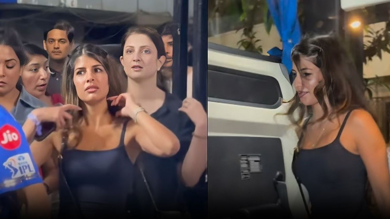 Jasmin Walia Boards MI Team Bus: Rumors of Romance with Hardik Pandya Intensify