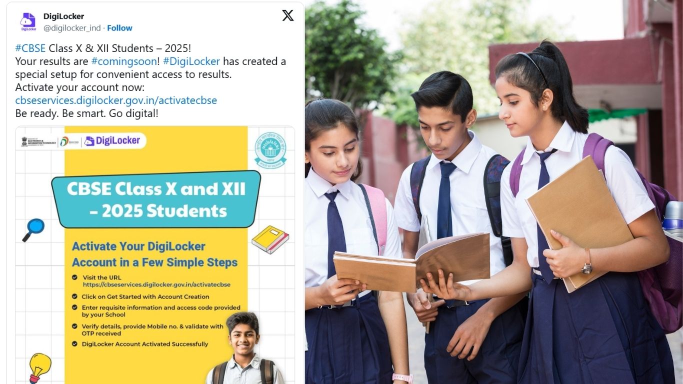 CBSE Board Result 2025: DigiLocker Tweets ‘Result Coming Soon’ Hinting at Imminent Class 10, 12 Results! CBSE Board Result 2025: DigiLocker Tweets ‘Result Coming Soon’ Hinting at Imminent Class 10, 12 Results!