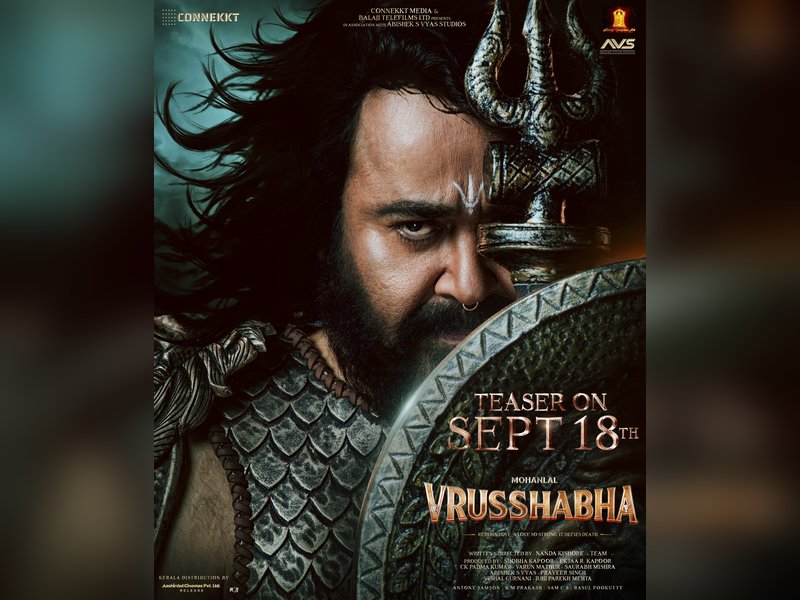 Mohanlal Shines as a King in ‘Vrusshabha’: Teaser Unveils Epic Father-Son Saga! Mohanlal Shines as a King in ‘Vrusshabha’: Teaser Unveils Epic Father-Son Saga!