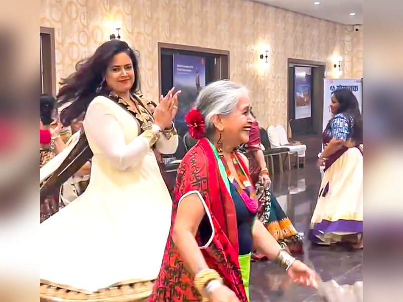 Sameera Reddy Dances into Tradition: Her First Garba with Gujarati Mother-in-Law!