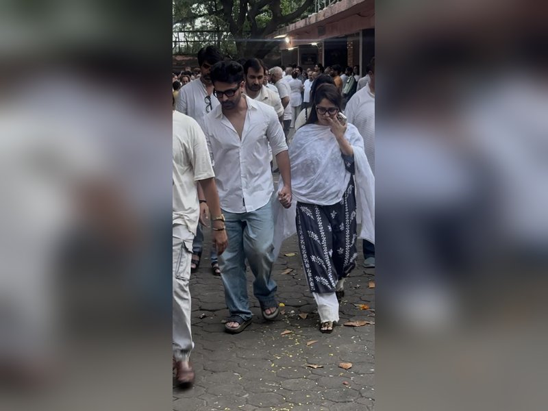 Dipika Kakkar and Shoaib Ibrahim Exude Emotion at Co-star Pankaj Dheer’s Heartfelt Funeral