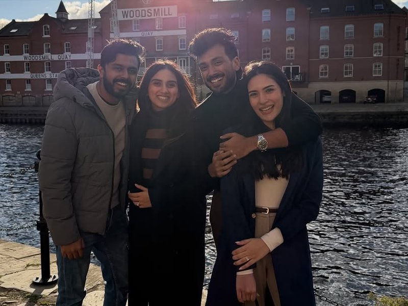 Kalidas Jayaram Returns Recharged and Inspired from U.K. Trip with Tarini Kalingarayar