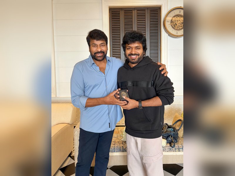 Chiranjeevi Surprises Director Anil Ravipudi with a Special Birthday Watch Gift! Chiranjeevi Surprises Director Anil Ravipudi with a Special Birthday Watch Gift!