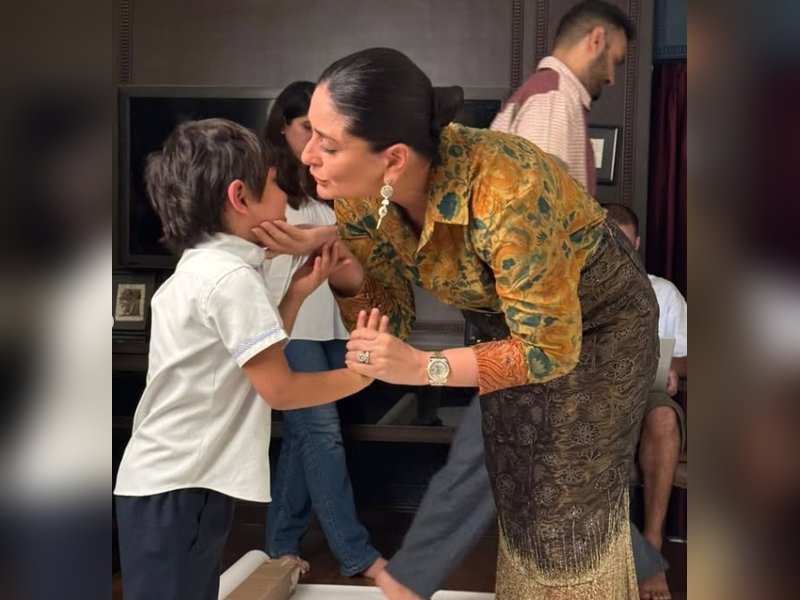 Kareena Kapoor gets an adorable hug from son Taimur after returning from school