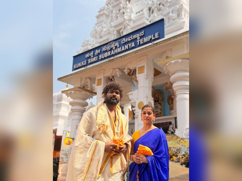 Vignesh Shivan and Nayanthara Seek Blessings at Kukke Subrahmanya Temple, Karnataka