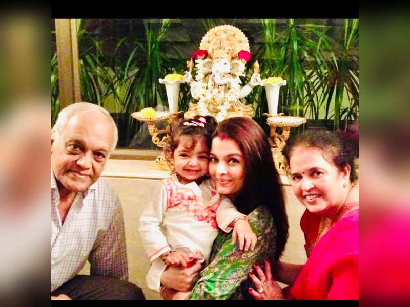 Aishwarya Rai shares a charming unseen photo of daughter Aaradhya to celebrate her parents’ anniversary.