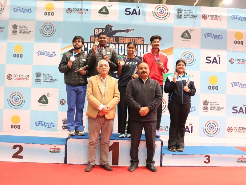 Army’s Lakshita Bishnoi and Sharvan Kumar win gold in senior mixed team at National Shooting C’ship