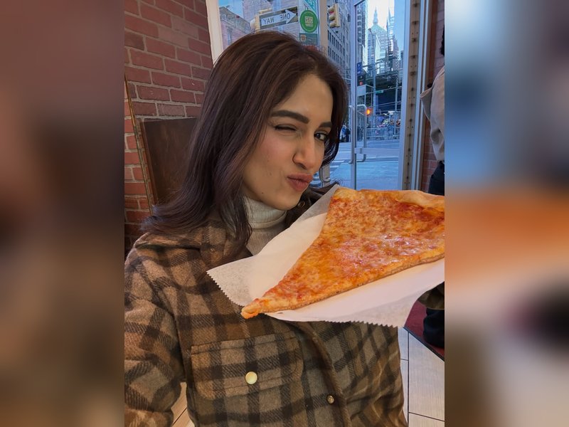 Bhumi Pednekar shares joyful moments with family and pizza in her latest heartfelt Instagram post.