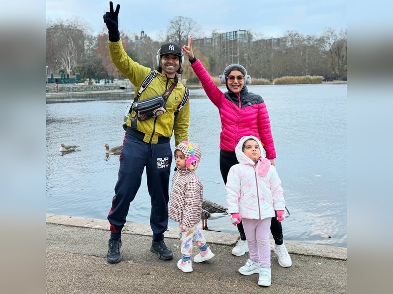 Gurmeet Choudhary, Debina Bonnerjee, and their daughters celebrate New Year and Christmas in London.