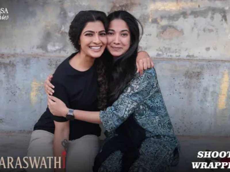 Hyderabad’s Varalaxmi Sarathkumar Wraps Up Directorial Debut ‘Saraswathi’ – An Emotional Journey! Hyderabad’s Varalaxmi Sarathkumar Wraps Up Directorial Debut ‘Saraswathi’ – An Emotional Journey!