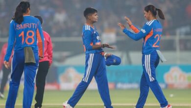 India Limits Sri Lanka to 128/9 in 2nd T20I as Charani and Vaishnavi Both Take Two Wickets