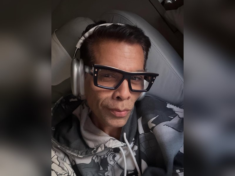 Karan Johar shares fun travel snaps, from flight selfies to mirror shots, on Instagram!