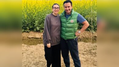 Kareena Kapoor shares a nostalgic photo of Karisma and Saif in a mustard field, sparking memories.