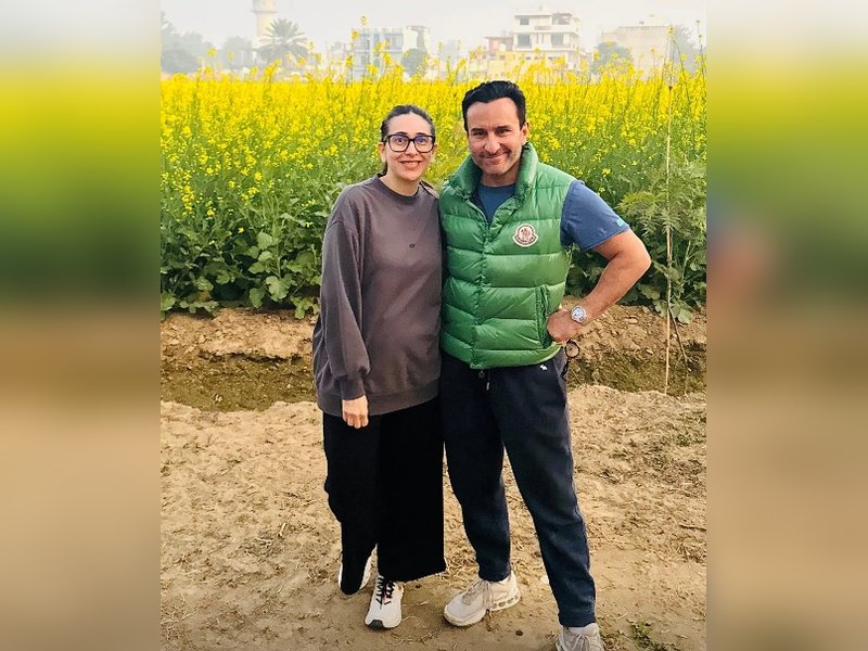 Kareena Kapoor shares a nostalgic photo of Karisma and Saif in a mustard field, sparking memories.