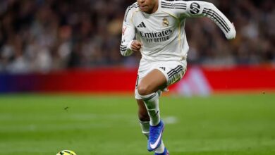 Kylian Mbappe of Real Madrid faces three-week layoff due to knee injury