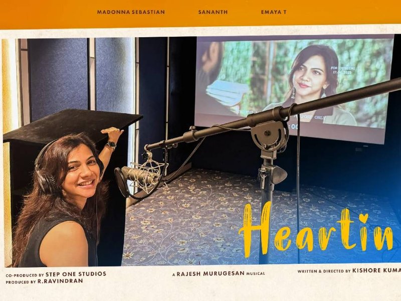 Madonna Sebastian Wraps Dubbing for Heartfelt Rom-Com ‘Heartin’ with Kishore Kumar at Helm!