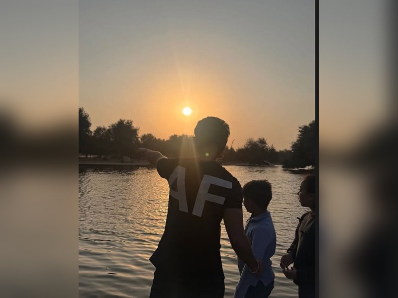 Mira Rajput shares a heartwarming pic of Shahid Kapoor with their kids enjoying a scenic river view.
