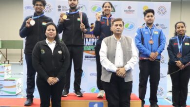Ramita Jindal and Himanshu Dhillon win gold in 10m air rifle mixed team at National Shooting C’ships