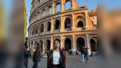 Rashmika Mandanna’s Fun Getaway: A Rome Vacation with Friends and Festive Cheer on Instagram