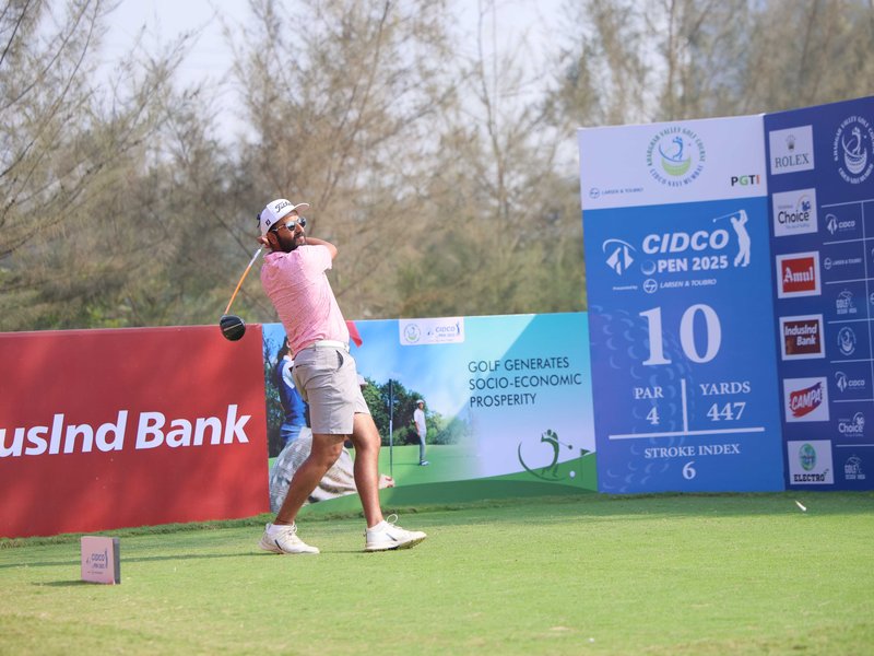 Rohan Patil ties for lead with Veer Ahlawat, setting a course record of 64 at CIDCO Open