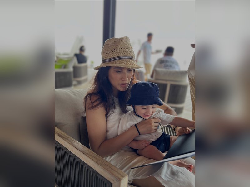 Sagarika Ghatge shares how her 8-month-old baby boy found his passion for singing during a Maldives ride