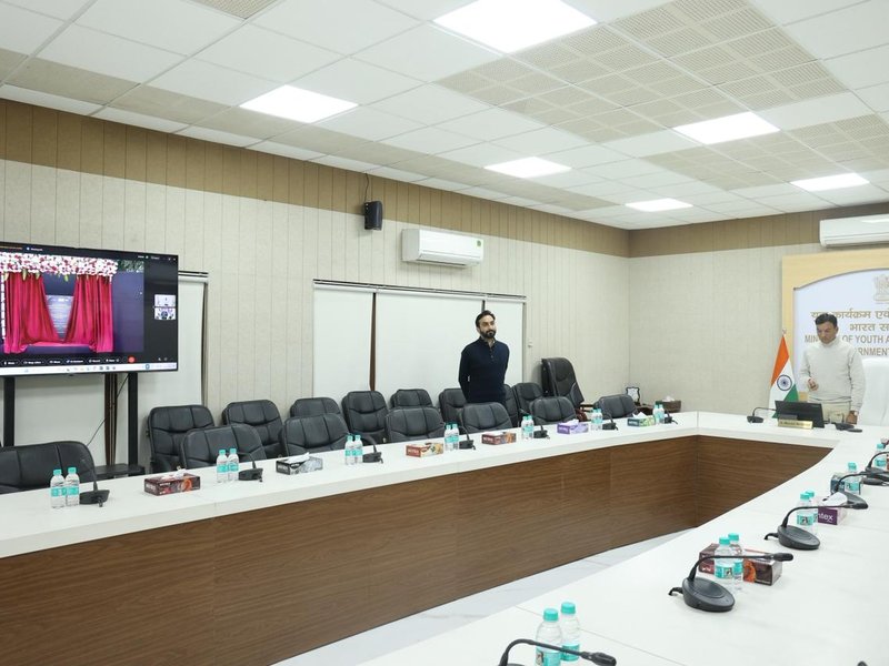 Sports Minister Mandaviya launches foundation for high-performance center at SAI Bengaluru
