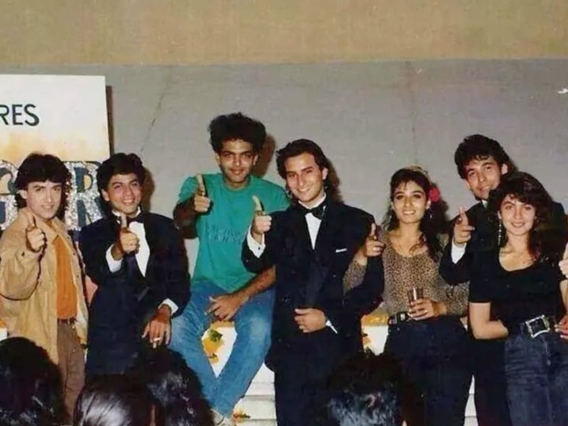 Sudesh Berry Shares Vintage 1993 Pic of Young SRK, Saif Ali Khan & Rahul Roy from ‘Pehla Nasha’