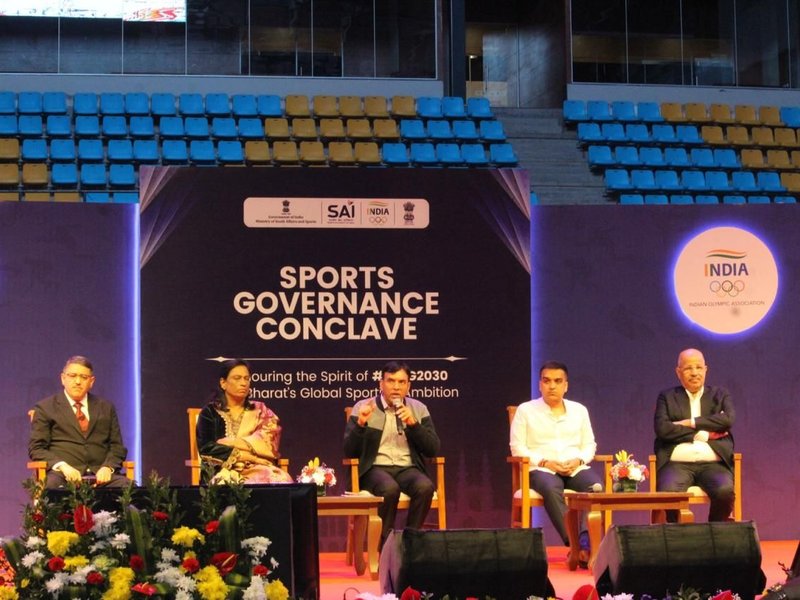 Dr. Mandaviya speaks at Ahmedabad’s Sports Governance Conclave