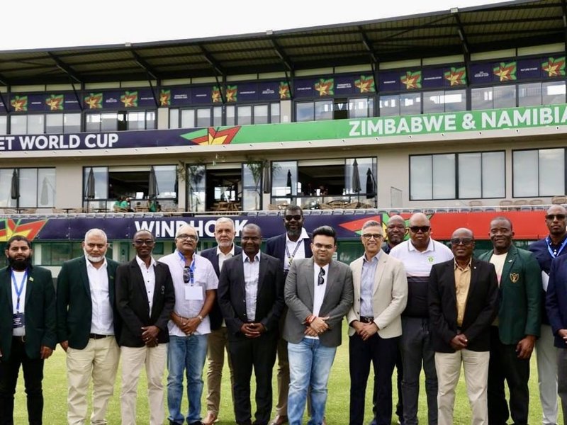 Jay Shah meets Africa Cricket Association leaders in Windhoek and attends U19 WC match