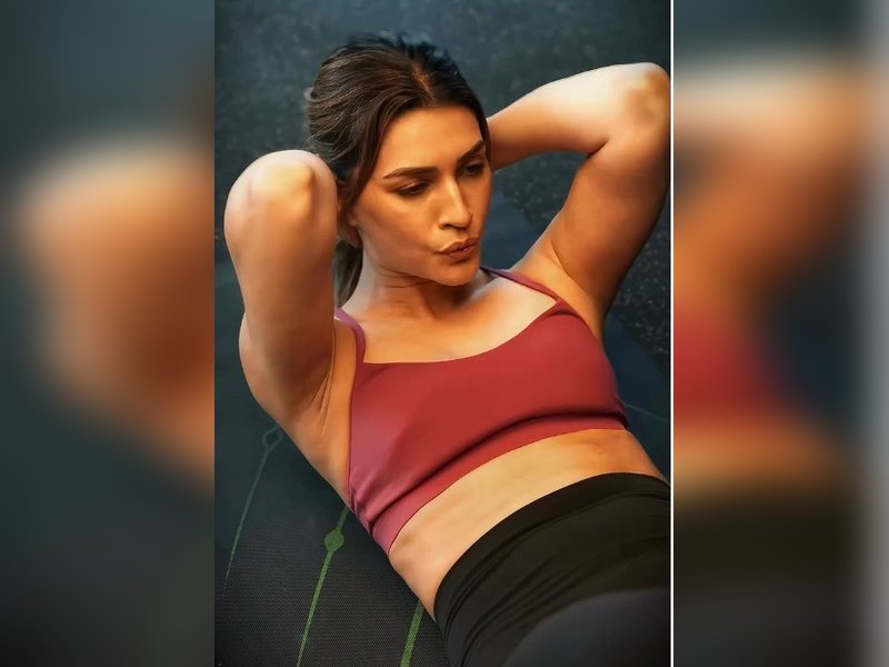 Kriti Sanon Hits Fitness Goals Post Sister Nupur’s Wedding, Jokes About “Mithai Weight” Hiding Abs