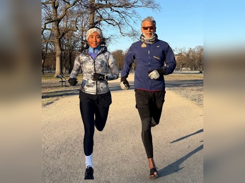 Milind Soman and Ankita Konwar Ring in 2026 by Running Through 3 Countries in Just 2 Days!
