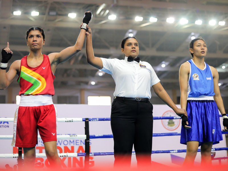 Minakshi, Nikhat Zareen, and Hitesh reach semifinals in Senior National Boxing Championship
