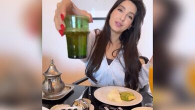 Nora Fatehi Shares Fun Video on Pouring Moroccan Tea While Enjoying Breakfast in Her Hometown