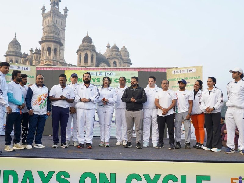 Rajesh Chauhan says cycling boosts fitness as Vadodara shines in 55th Fit India Sundays event