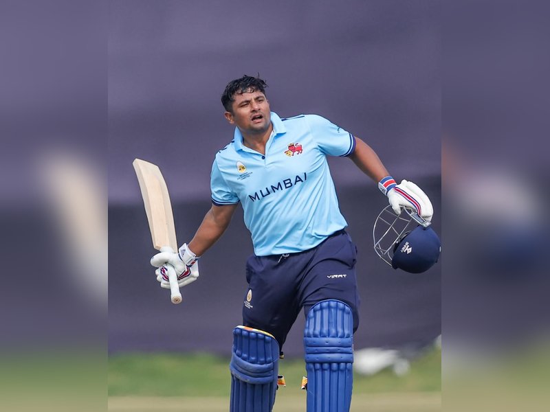 Sarfaraz Khan scores quickest List A half-century by an Indian player Sarfaraz Khan scores quickest List A half-century by an Indian player
