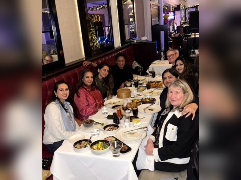 Shabana Azmi shares her vibrant New Year celebration moments with friends on Instagram.