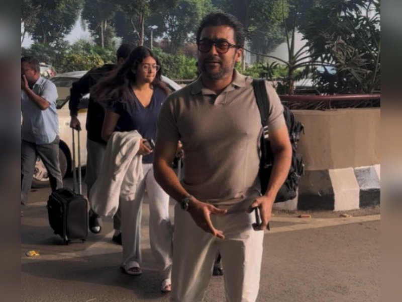 Suriya and Jyothika Spotted at Mumbai Airport with Kids: A Glimpse of Their Family Life