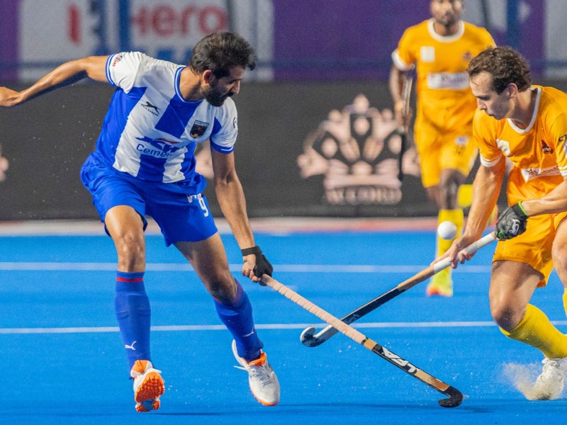 Tamil Nadu Dragons climb to the top after tight 3-2 victory against Soorma Hockey Club